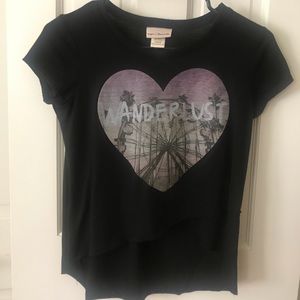 Black SHORT SLEEVED SHIRT